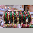 Pooja Bangles Raindrop Glass Traditional Kashmiri Bangles Set