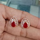 Pooja Bangles Classic Crystal Stone Studs Earrings