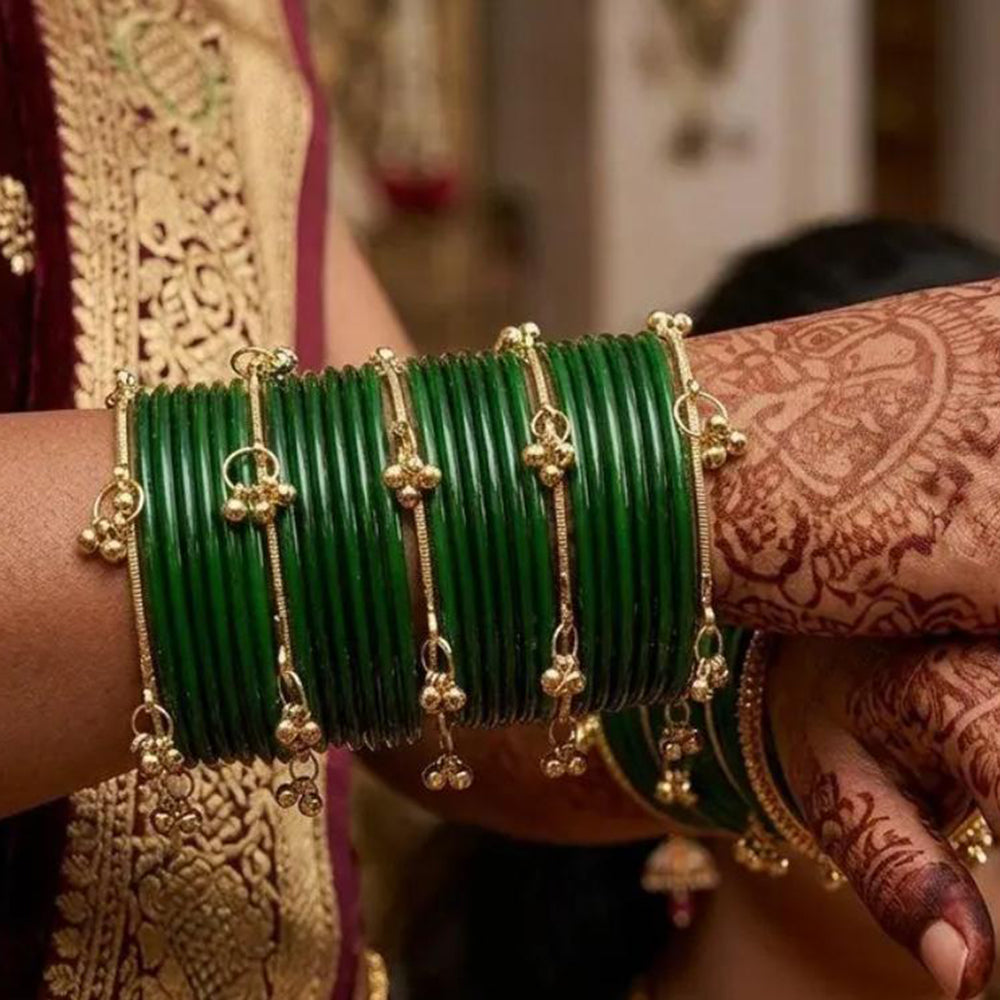 Pooja Bangles Glass Fancy Kashmiri Bangles Set