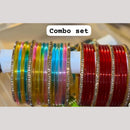 Pooja Bangles Austrian Stone Glass Fancy Bangles Set