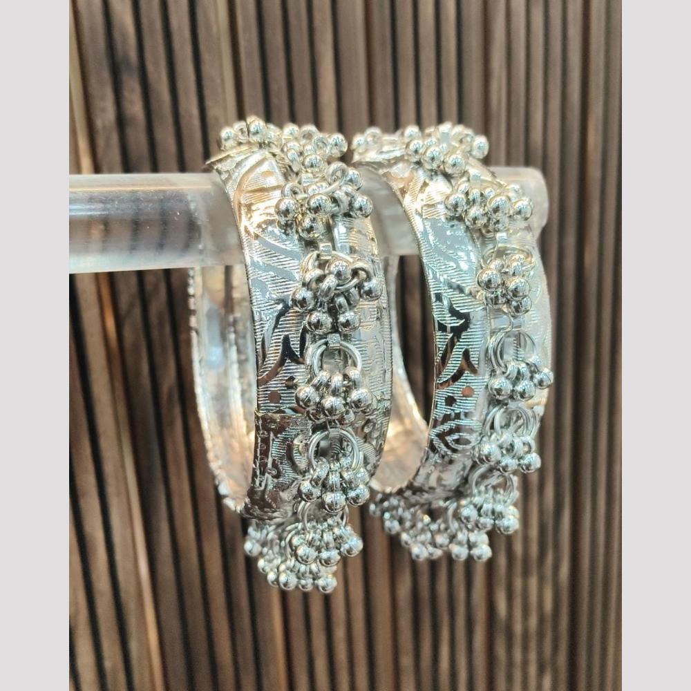 Pooja Bangles Vintage Oxidised Plated Bangles Set