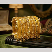Pooja Bangles Raindrop Glass Fancy Kashmiri Bangles Set