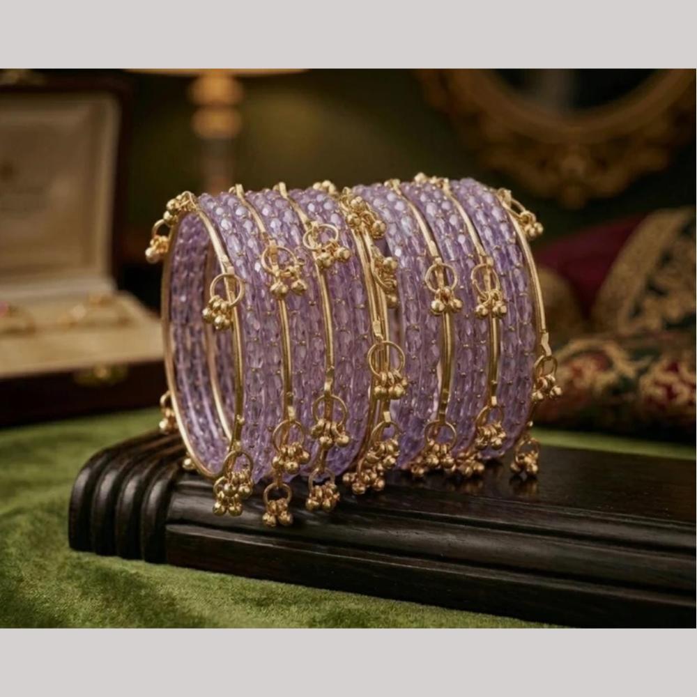 Pooja Bangles Raindrop Glass Fancy Kashmiri Bangles Set