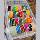 Pooja Bangles Velvet Kashmiri Glass Trendy Bangles Set 
