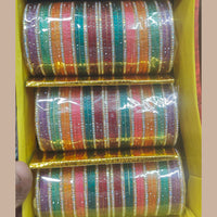Pooja Bangles Multi Color Austrian Stone Bangles Set