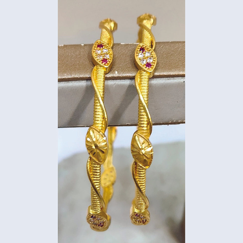 Raiyaraj Shimmering Austrian Stone Detailing Bangles Set