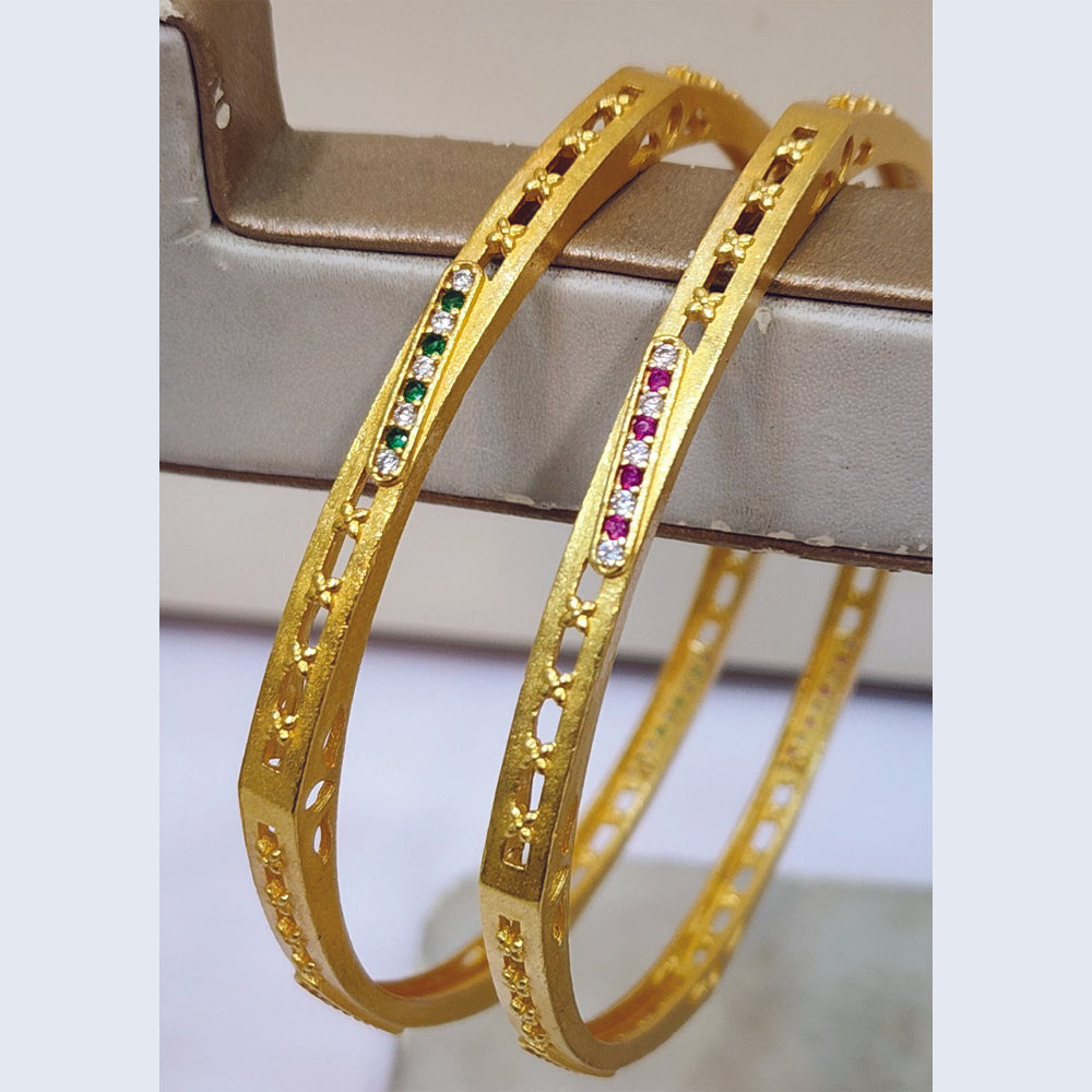 Raiyaraj Shimmering Austrian Stone Detailing Bangles Set
