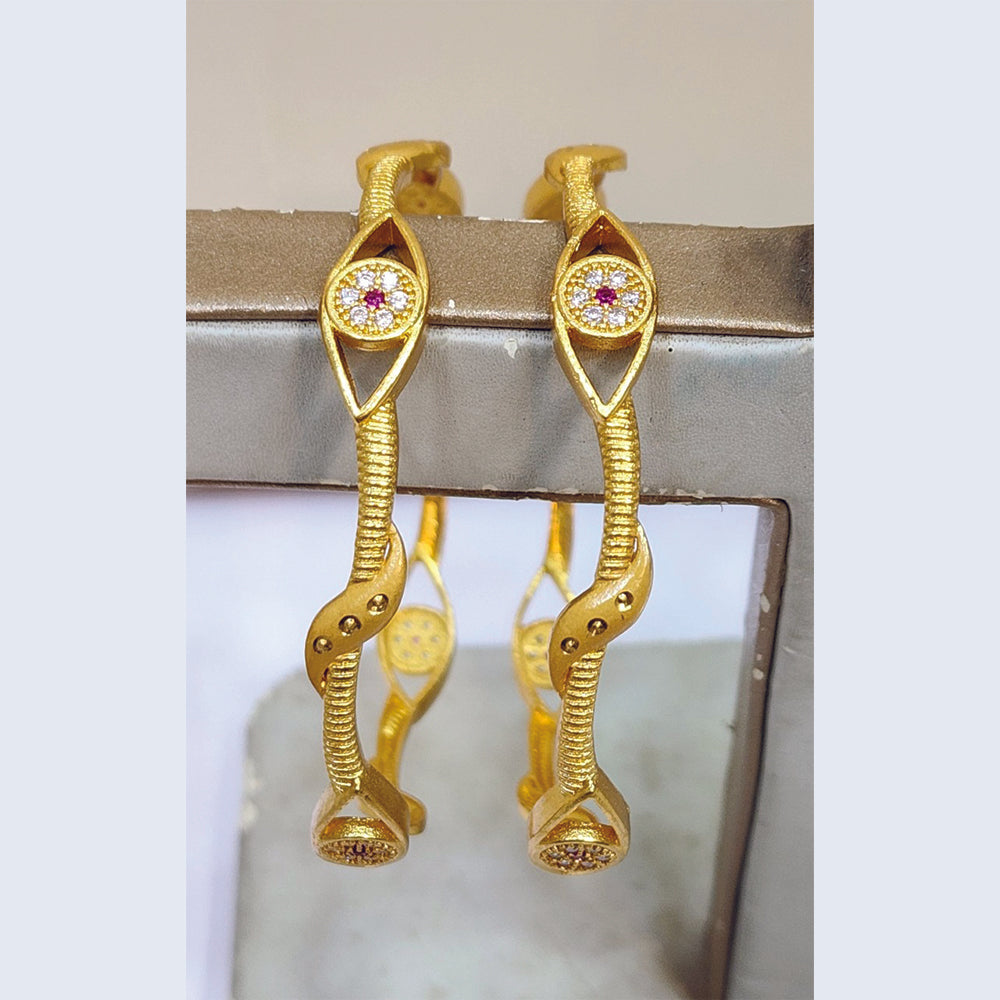 Raiyaraj Shimmering Austrian Stone Detailing Bangles Set