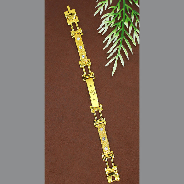 Mahavir Gold Plated Adjustable Bracelet