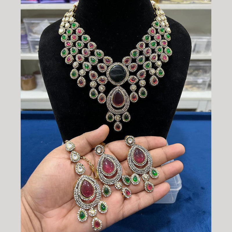 Hira Collections Austrian Stone Necklace Set