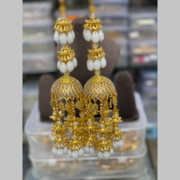 Hira Collections Gold Plated Pearls And Shell Kaleera