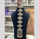Hira Collections Gold Plated Kundan Stone And Pearls Hair Choti