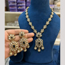 Hira Collections Gold Plated Crystal Stone Necklace Set