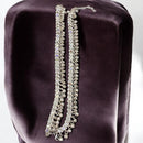 Hira Collections Traditional Silver Plated Mirror Stones Payal Anklets