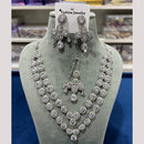 Hira Collections Gold Plated Crystal And Austrian Stone Necklace Set