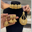 Hira Collections Gold Plated Choker Necklace Set 
