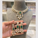 Hira Collections Gold Plated Kundan Choker Necklace Set