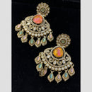Hira Collections Radiant Bloom Designer Resin & Austrain Stone Dangler Earrings