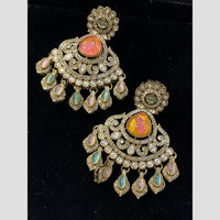 Hira Collections Radiant Bloom Designer Resin & Austrain Stone Dangler Earrings