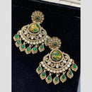 Hira Collections Radiant Bloom Designer Resin & Austrain Stone Dangler Earrings