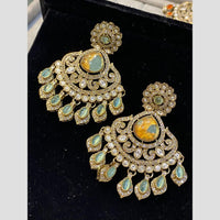 Hira Collections Radiant Bloom Designer Resin & Austrain Stone Dangler Earrings