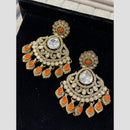 Hira Collections Radiant Bloom Designer Resin & Austrain Stone Dangler Earrings