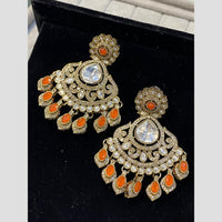 Hira Collections Radiant Bloom Designer Resin & Austrain Stone Dangler Earrings