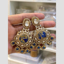 Hira Collections LuxeDrop Austrian And Resin Stone Statement Dangler Earrings 