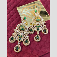 Hira Collections Sparkle Sway Elegant Austrian And Resin Stone Danglers Earrings