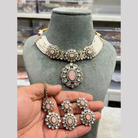 Hira Collections Gold Plated Kundan And Pearls Necklace Set