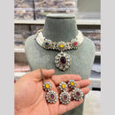 Hira Collections Gold Plated Kundan And Pearls Necklace Set