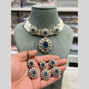 Hira Collections Gold Plated Kundan And Pearls Necklace Set