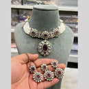 Hira Collections Gold Plated Kundan And Pearls Necklace Set