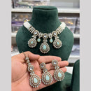 Hira Collections Gold Plated Kundan And Pearls Necklace Set