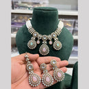 Hira Collections Gold Plated Kundan And Pearls Necklace Set