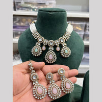 Hira Collections Gold Plated Kundan And Pearls Necklace Set