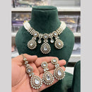 Hira Collections Gold Plated Kundan And Pearls Necklace Set