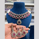 Hira Collections Gold Plated Kundan And Pearls Necklace Set