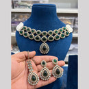 Hira Collections Gold Plated Kundan And Pearls Necklace Set