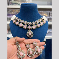 Hira Collections Gold Plated Kundan And Pearls Necklace Set