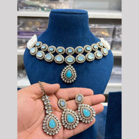 Hira Collections Gold Plated Kundan And Pearls Necklace Set