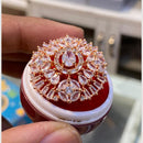 Hira Collections Gold Plated American Diamond Ring