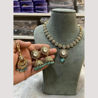 Hira Collections Timeless Elegance Crystal And Pearl Necklace Set