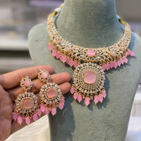 Hira Collection Traditional Kundan & Bead Necklace Set