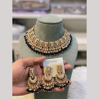 Hira Collections Designer Radiant Crystal And Beads Choker Necklace Set