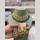 Hira Collections Designer Radiant Crystal And Beads Choker Necklace Set
