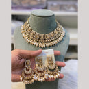 Hira Collections Designer Radiant Crystal And Beads Choker Necklace Set