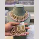 Hira Collections Designer Radiant Crystal And Beads Choker Necklace Set