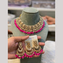 Hira Collections Designer Radiant Crystal And Beads Choker Necklace Set
