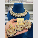 Hira Collection Kundan Pearl Beads Necklace Set Ethnic Jewellery for Women